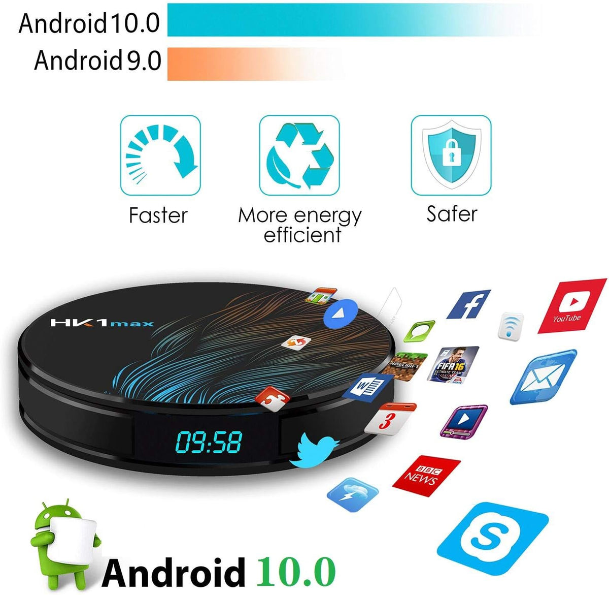 4GB RAM 32GB ROM Android 10.0 TV Box Q262