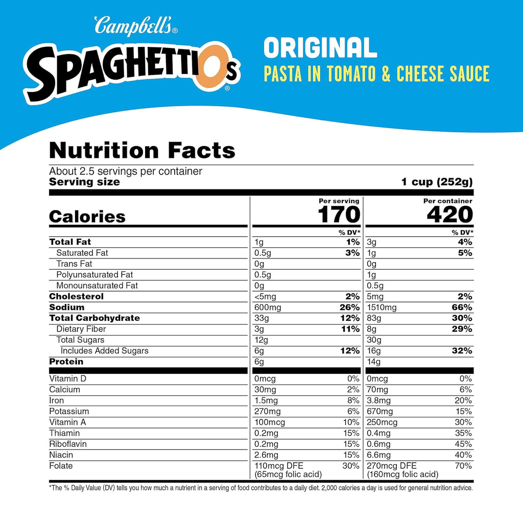 Original Canned Pasta, 22.4 oz B550063