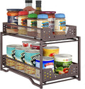 2-Tier Stackable Under Sink Organizer with Sliding Drawer Y305