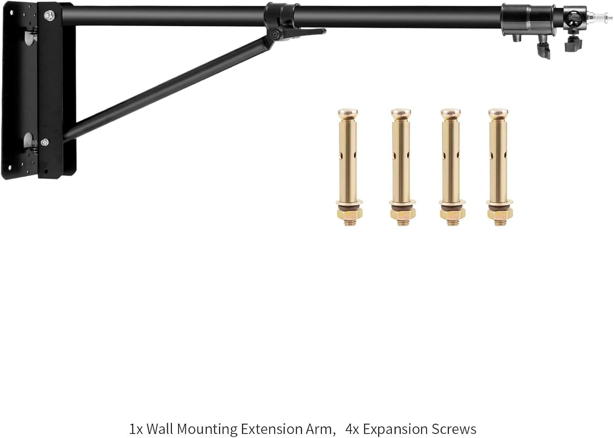 Wall Mount Boom Arm with Triangle Base Adjustable Camera Mount T3218