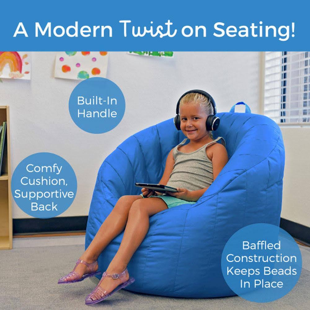 Bean bag coated Oxford fabric french blue K73997