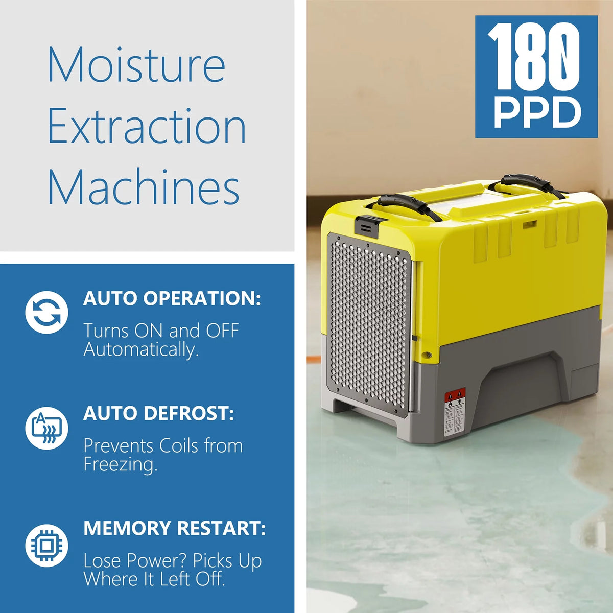 180 Pint Commercial Dehumidifier C40364