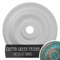 Hand-Painted Copper Green Patina Ceiling Medallion U759