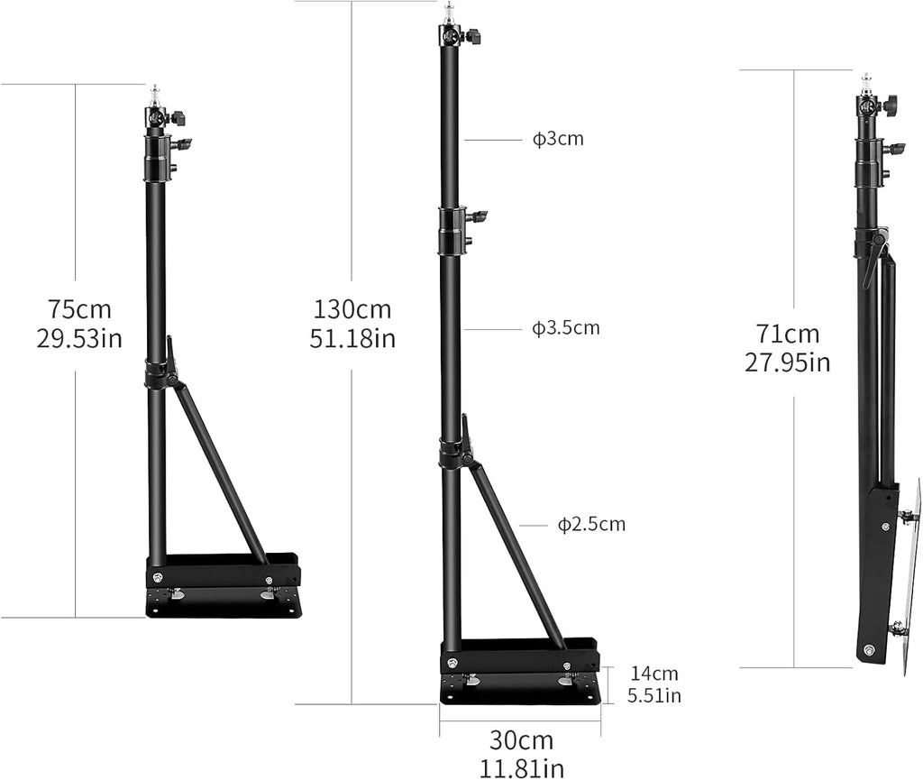 Wall Mount Boom Arm with Triangle Base Adjustable Camera Mount T3218
