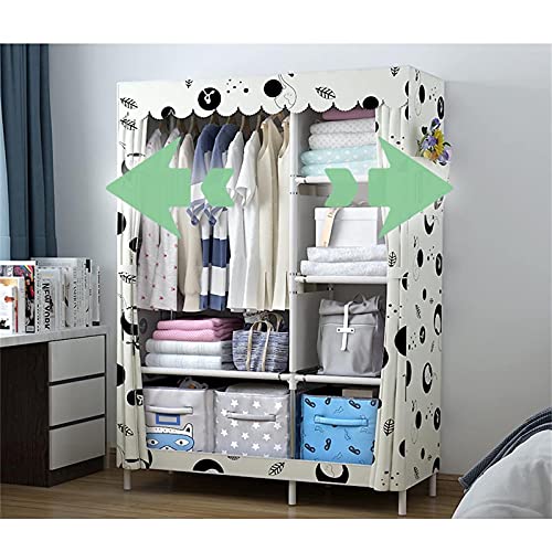 170 * 105 * 45cm Metal Bracket Fabric Wardrobe F74480