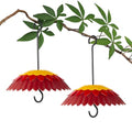 Red Hanging 8 inch Bird Feeder Dome Cover H592