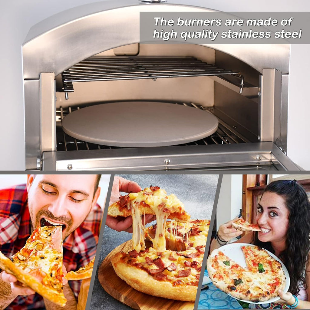 Portable Propane Outdoor Pizza Oven with 14in Pizza Stone M971631