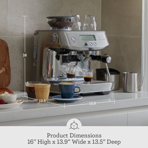 Brushed Stainless Steel Espresso Machine A734