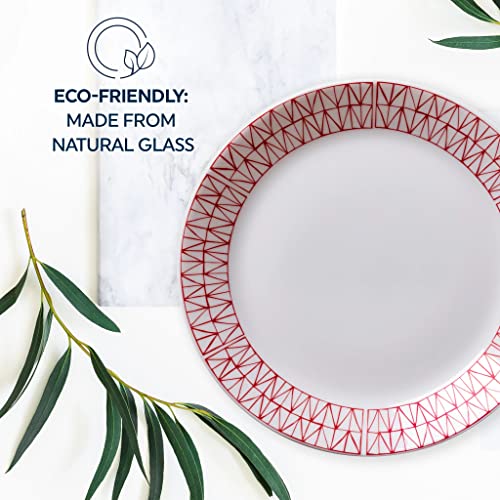 12-Pc Dinnerware Set, Service for 4, Glass Plate & Bowl Set N94915