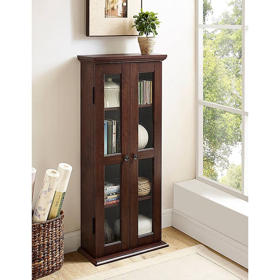 Brown Media Cabinet G44496