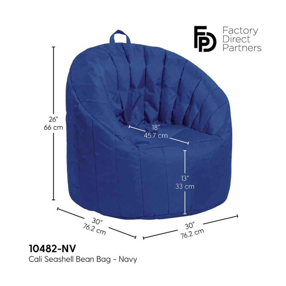 Bean bag coated Oxford fabric french blue K73997