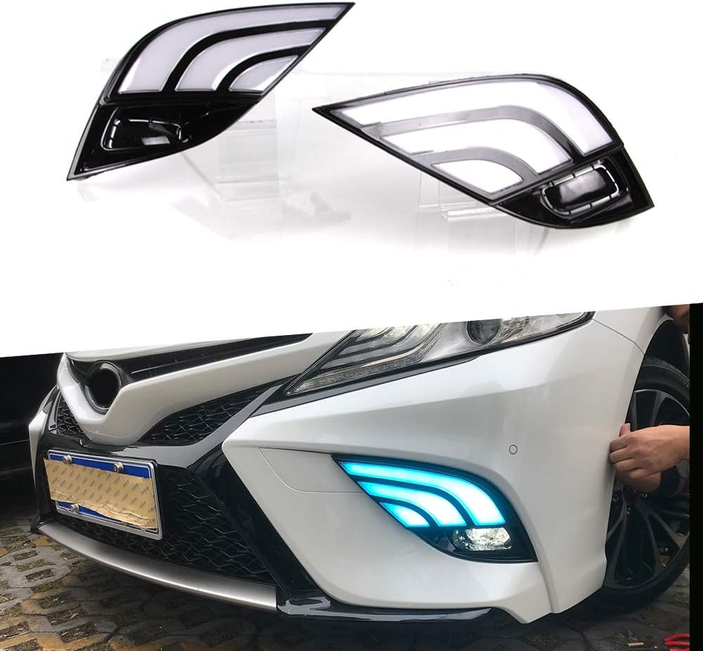 Super Bright LED Daytime Running Light Three-Color DRL 1 Pair C93863
