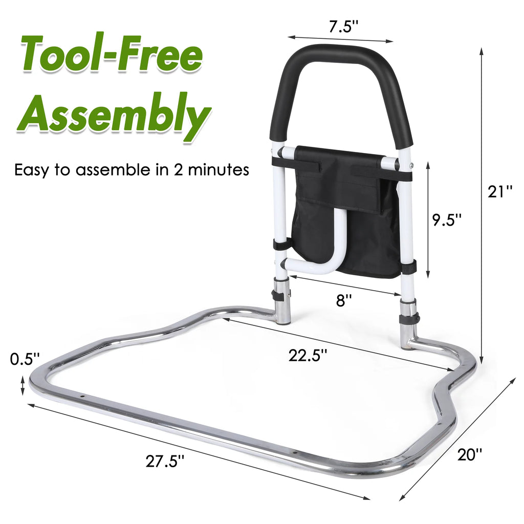Bed Assist Rail with Anchor Strap and Storage Pocket X46137