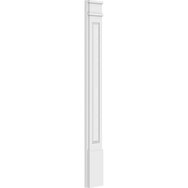 Raised Panel PVC Pilaster with Decorative Capital & Base (Pair) A5478