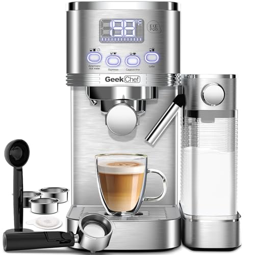 Espresso and Cappuccino Machine with Automatic Milk Frother W96828
