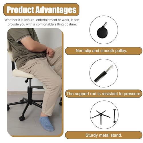Black Swiveling Meditation Chair with Back Support Y534430