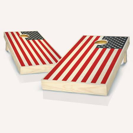 American Flag Colors Cornhole Board Set 2x4 E455587