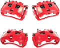 Red Semi-Loaded Calipers + Hardware Brake Kit X820307