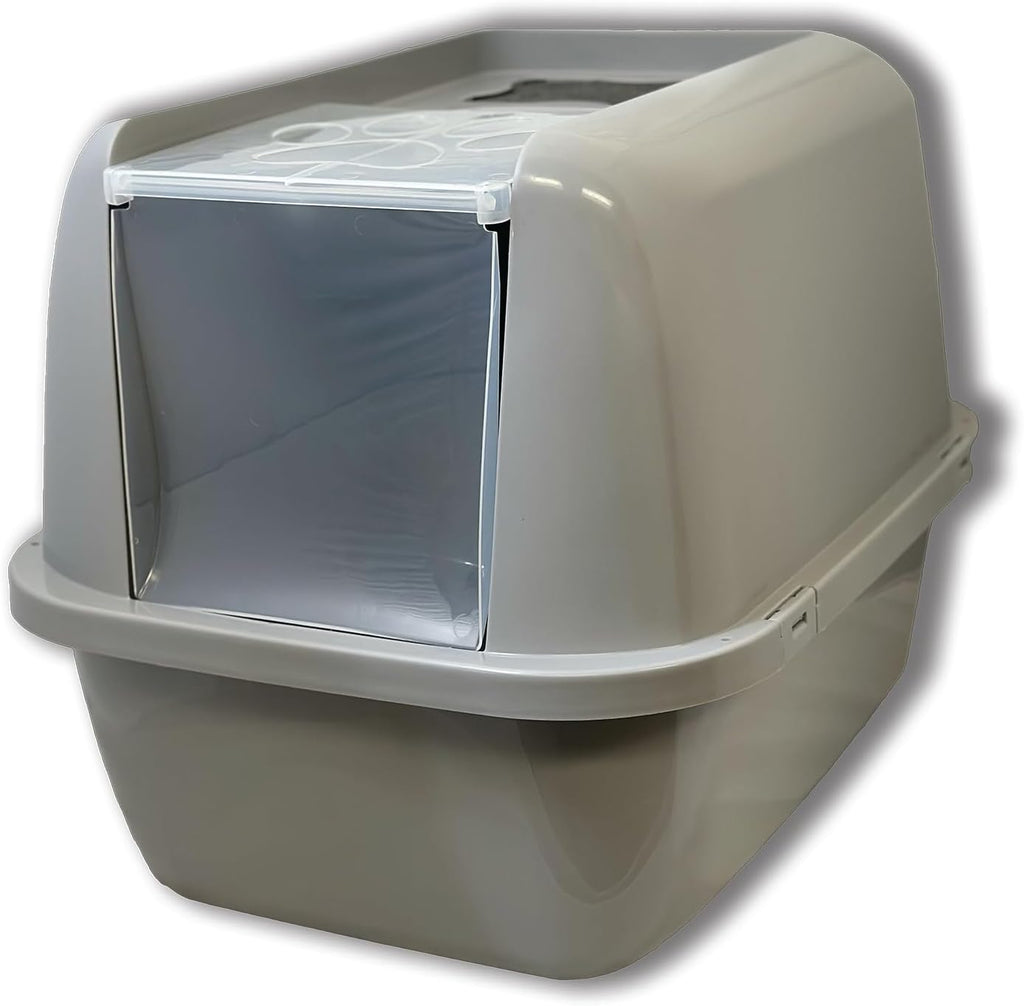 EZ Clean Jumbo Covered Cat Litter Box with Flip Top Lid E577135