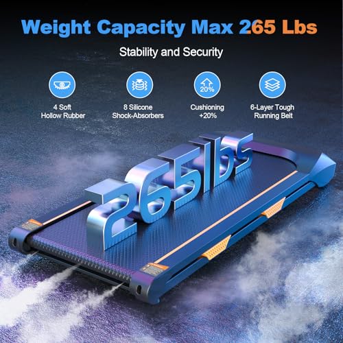 Under Desk Treadmill with Incline, 2 in 1 Walking and Jogging, Small Portable Treadmill with Remote Control F902