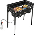 2 Burner Propane Stove with Windscreen I318188