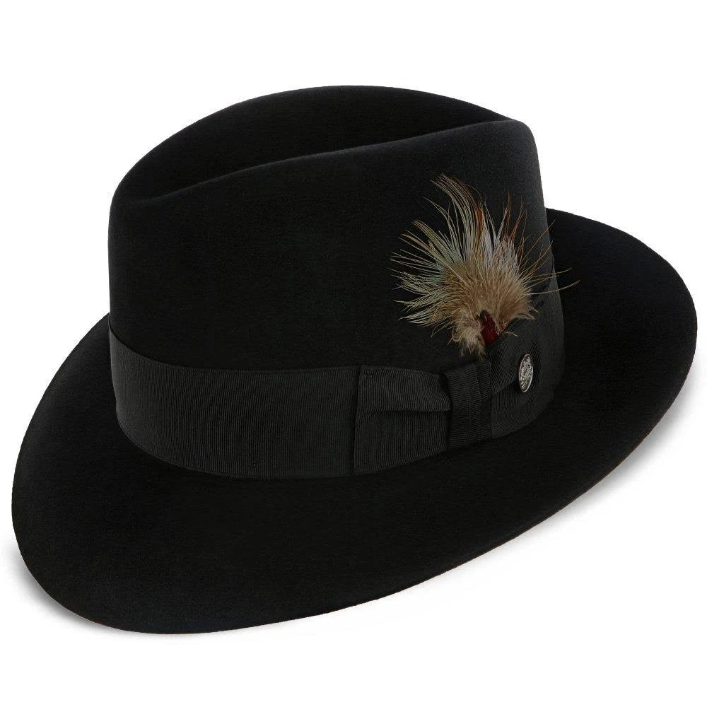 Beaver Fur Felt Fedora Hat F9018