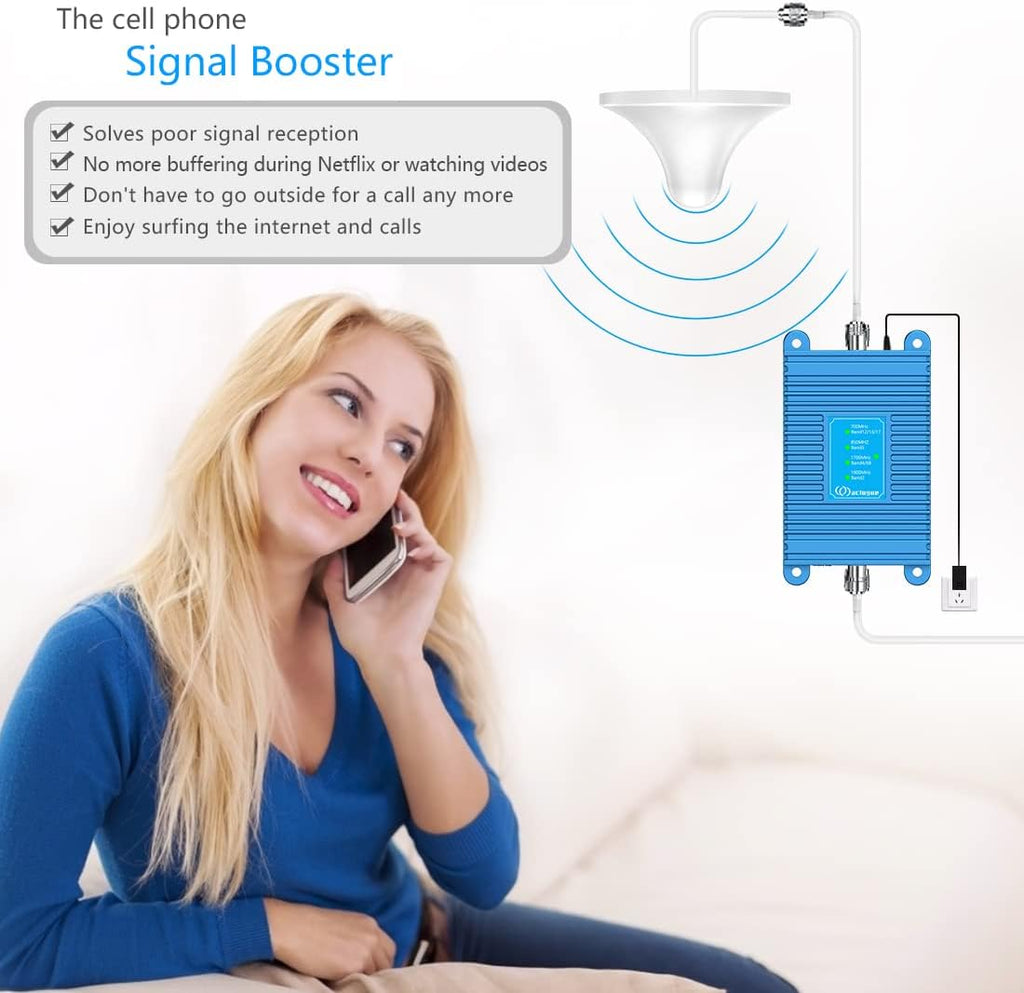 5G 4G LTE Cell Phone Signal Booster up to 4500sq.ft C27069