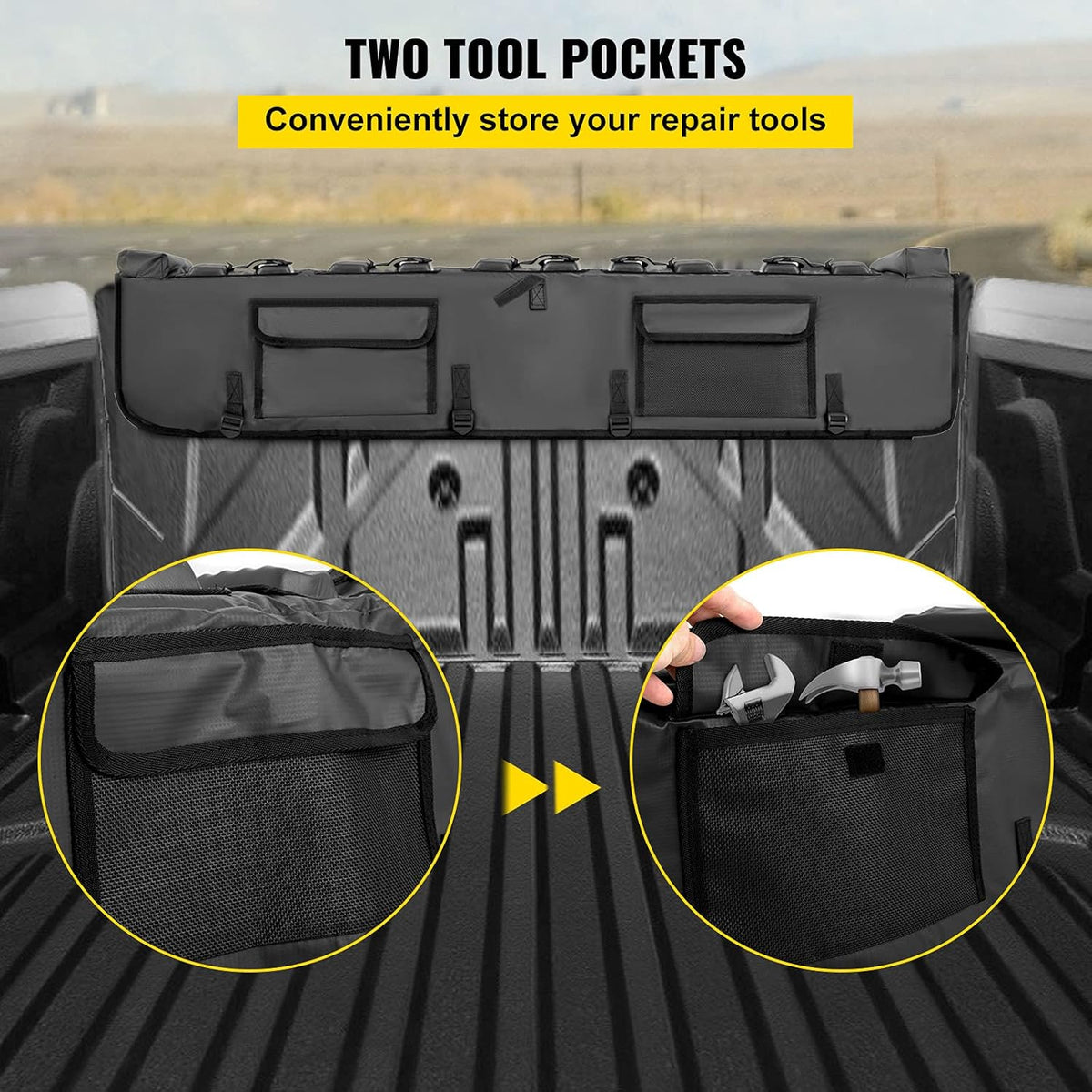 Tailgate Pad for Bikes, Carries UP to 5 Mountain Bikes, 54 Bike Pickup Pad D23599