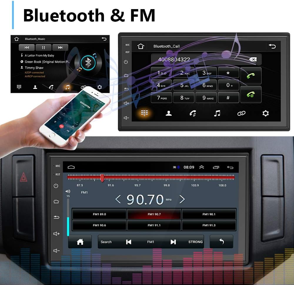 Double Din Touch Screen Car Stereo with Backup Camera B8964