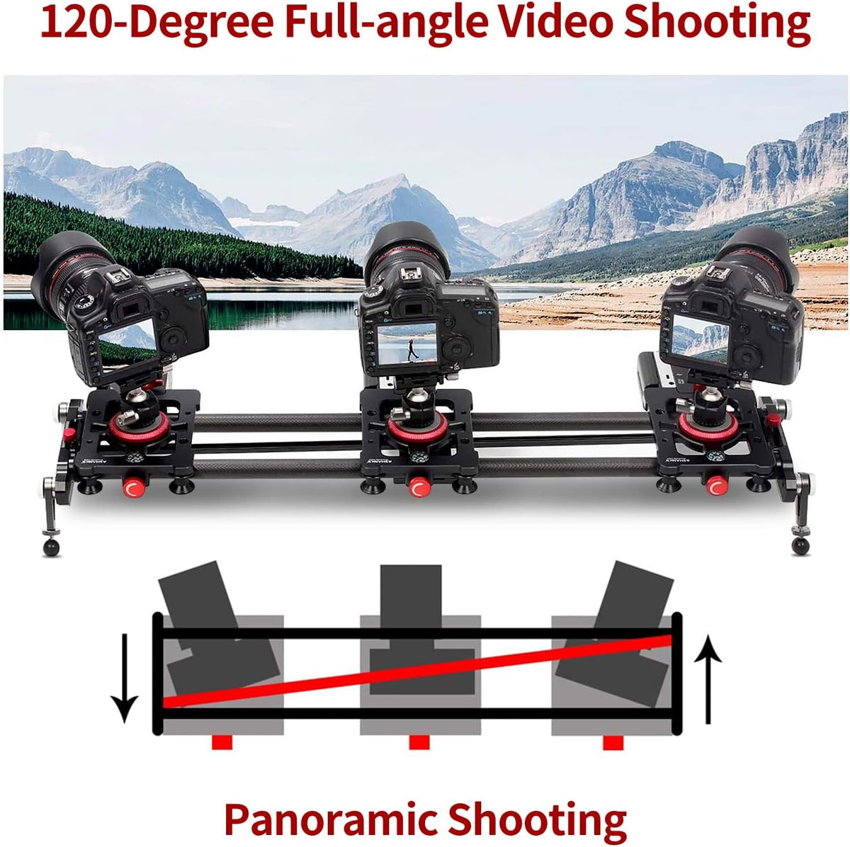 Motorized Carbon Fiber Camera Slider I66309