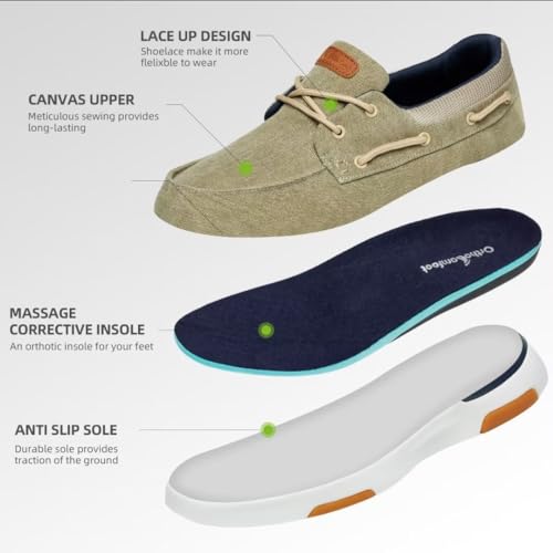 Men's Canvas Slip On Shoes U82149