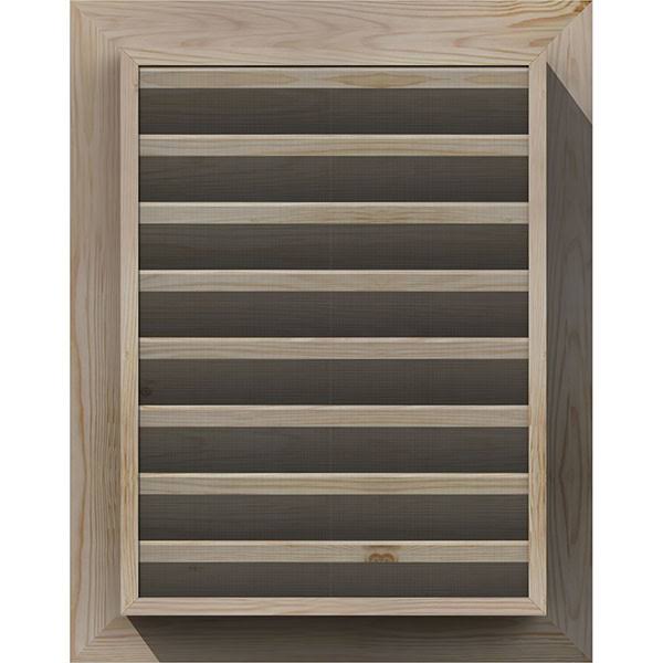 Unfinished Smooth Pine Gable Vent Z507