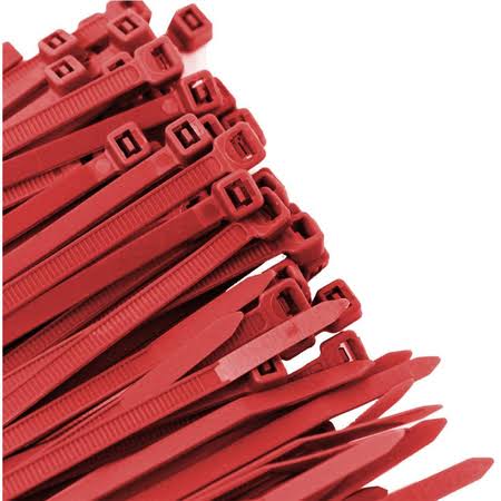 8-Inch Standard Duty Cable Ties, Red, 100-Pack G367263