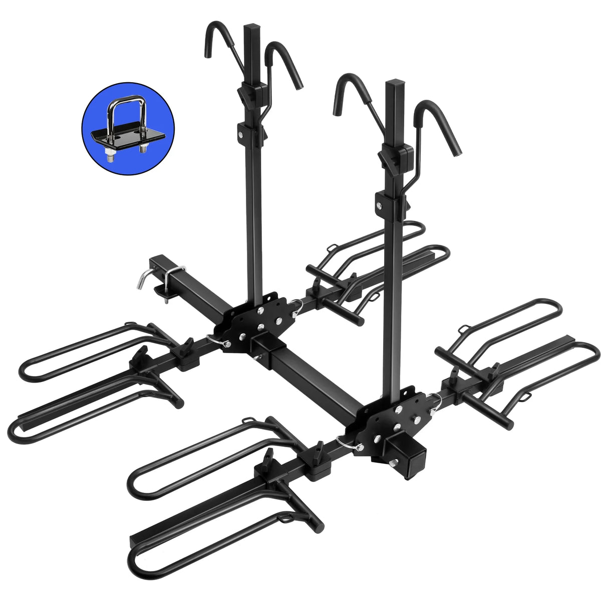 2" Hitch Receiver Foldable Tray 4 Bike Rack Q31633