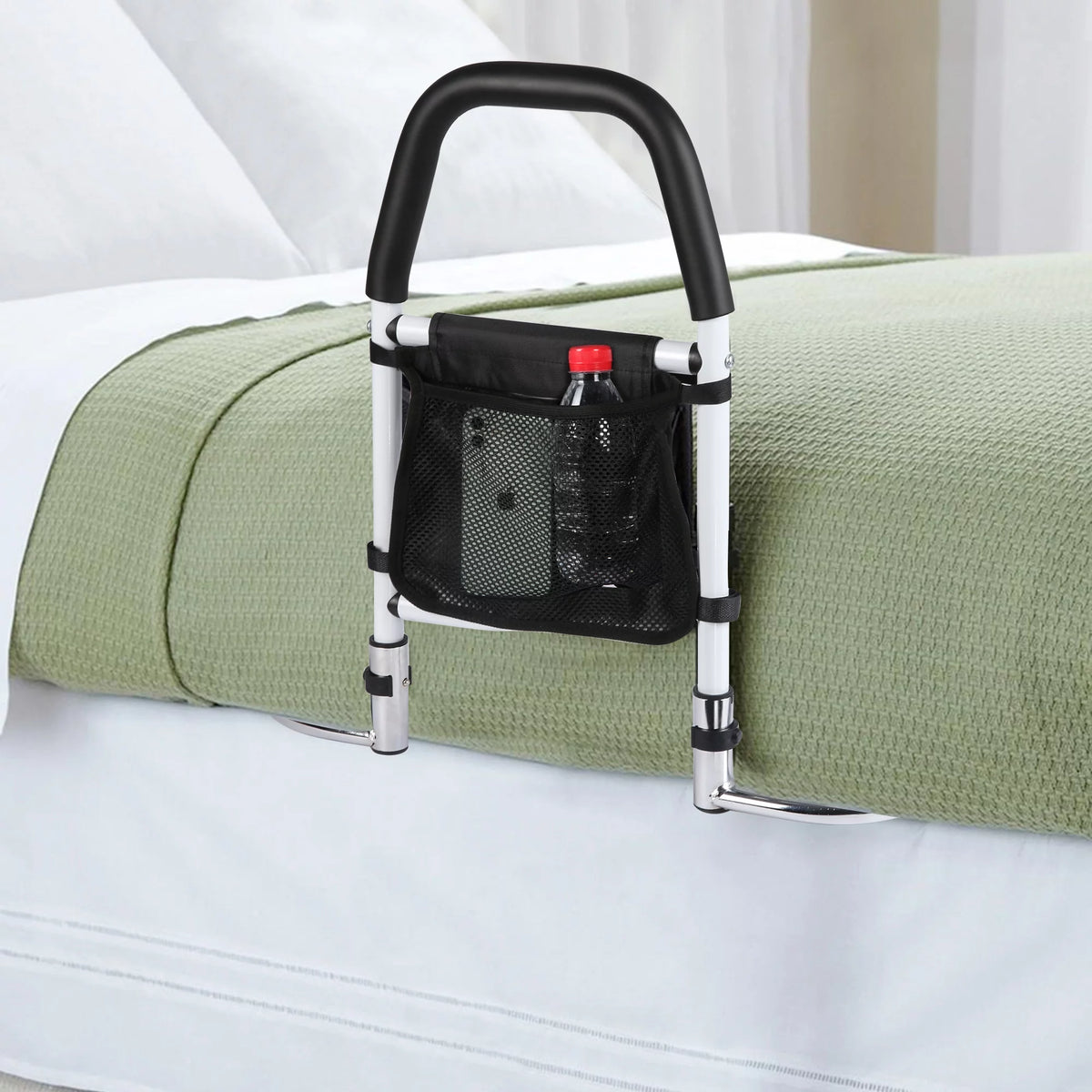 Bed Assist Rail with Anchor Strap and Storage Pocket X46137