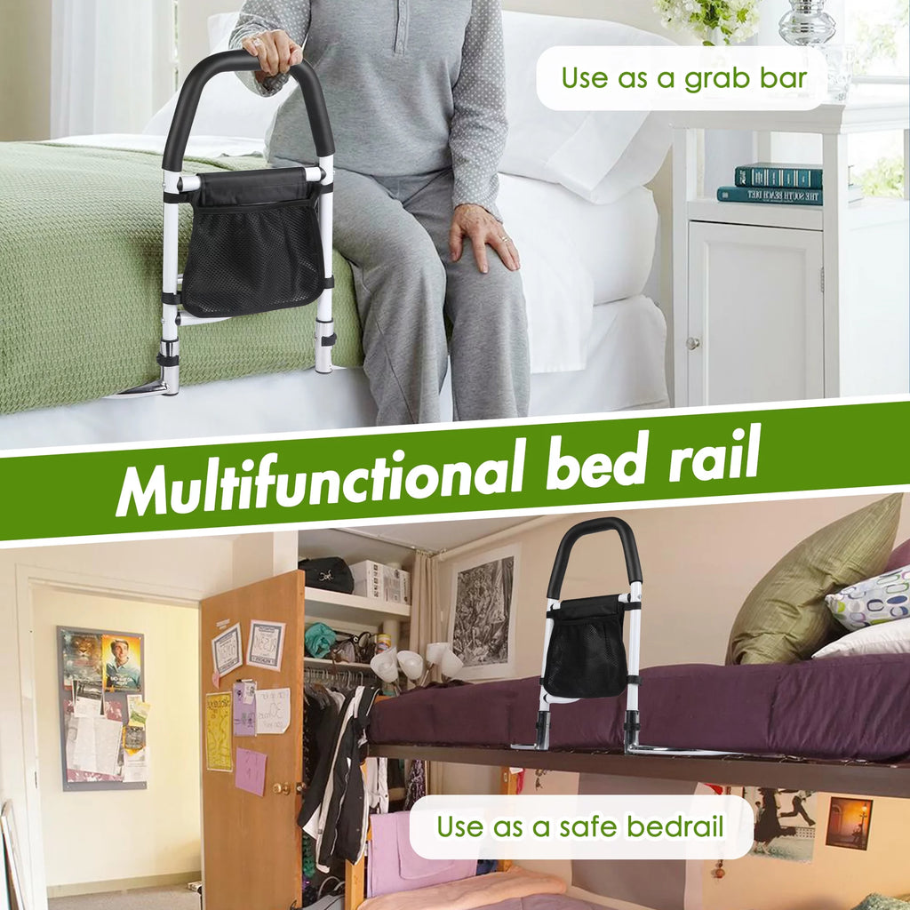 Bed Assist Rail with Anchor Strap and Storage Pocket X46137