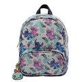 Mini Backpack Purse with Allover Print, 10.5 Inch, Faux Leather R9656