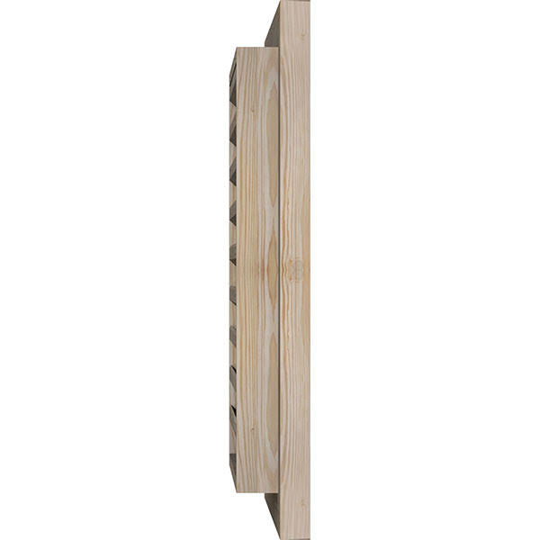 Unfinished Smooth Pine Gable Vent Z507