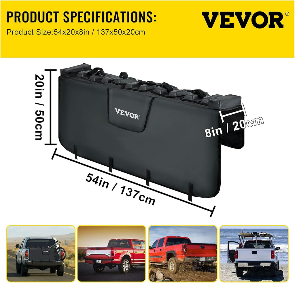 Tailgate Pad for Bikes, Carries UP to 5 Mountain Bikes, 54 Bike Pickup Pad D23599