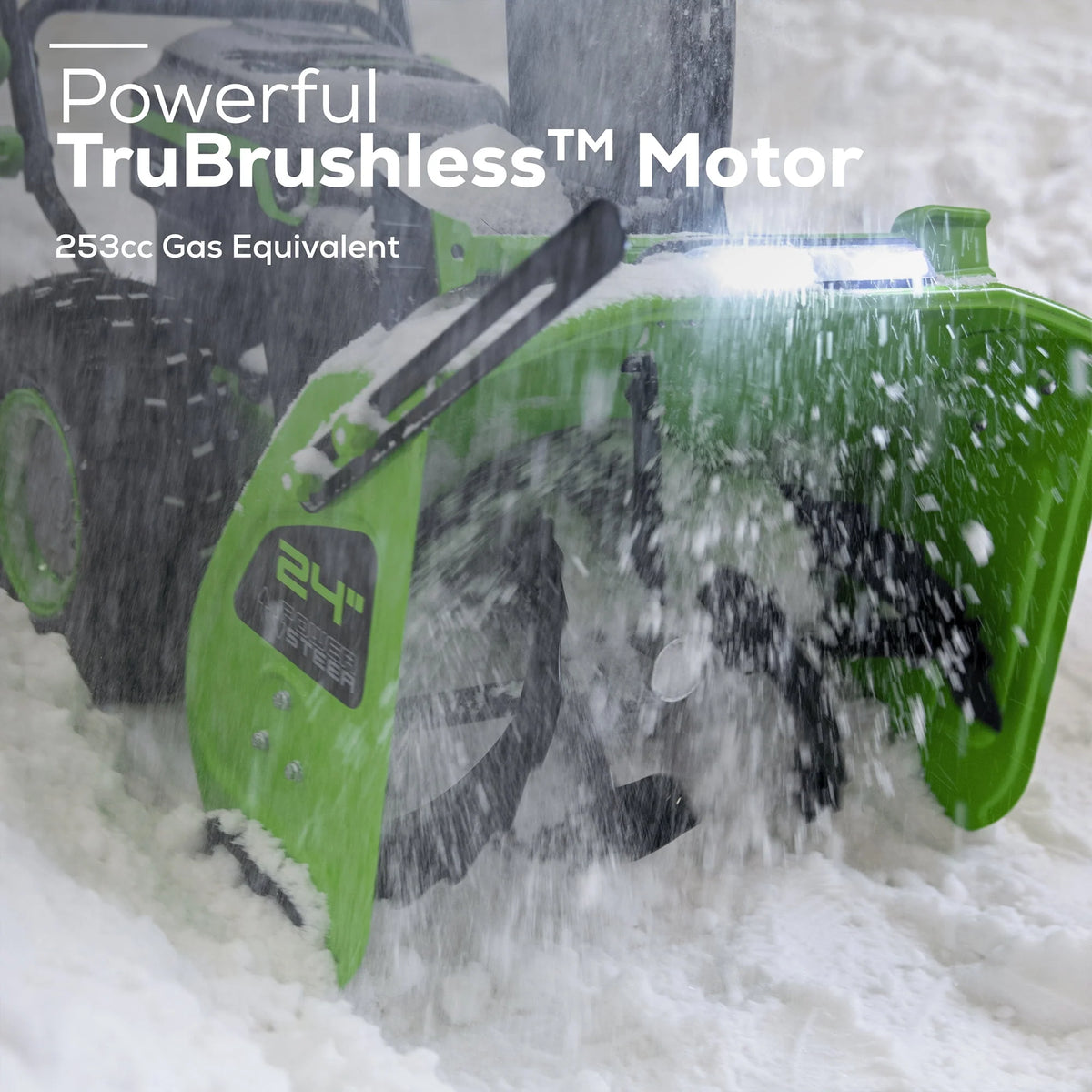 60V 24 Cordless Brushless Two-Stage Snow Blower with Two 8.0Ah Batteries & Dual-Port Charger G6257