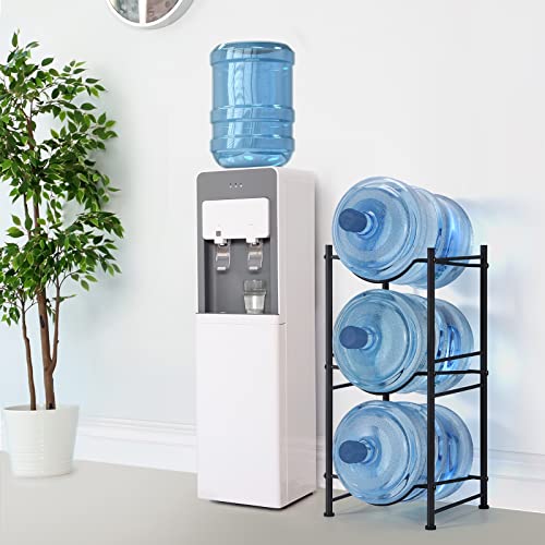 Black 3 Tier Heavy Duty Water Jug Storage Rack V494484
