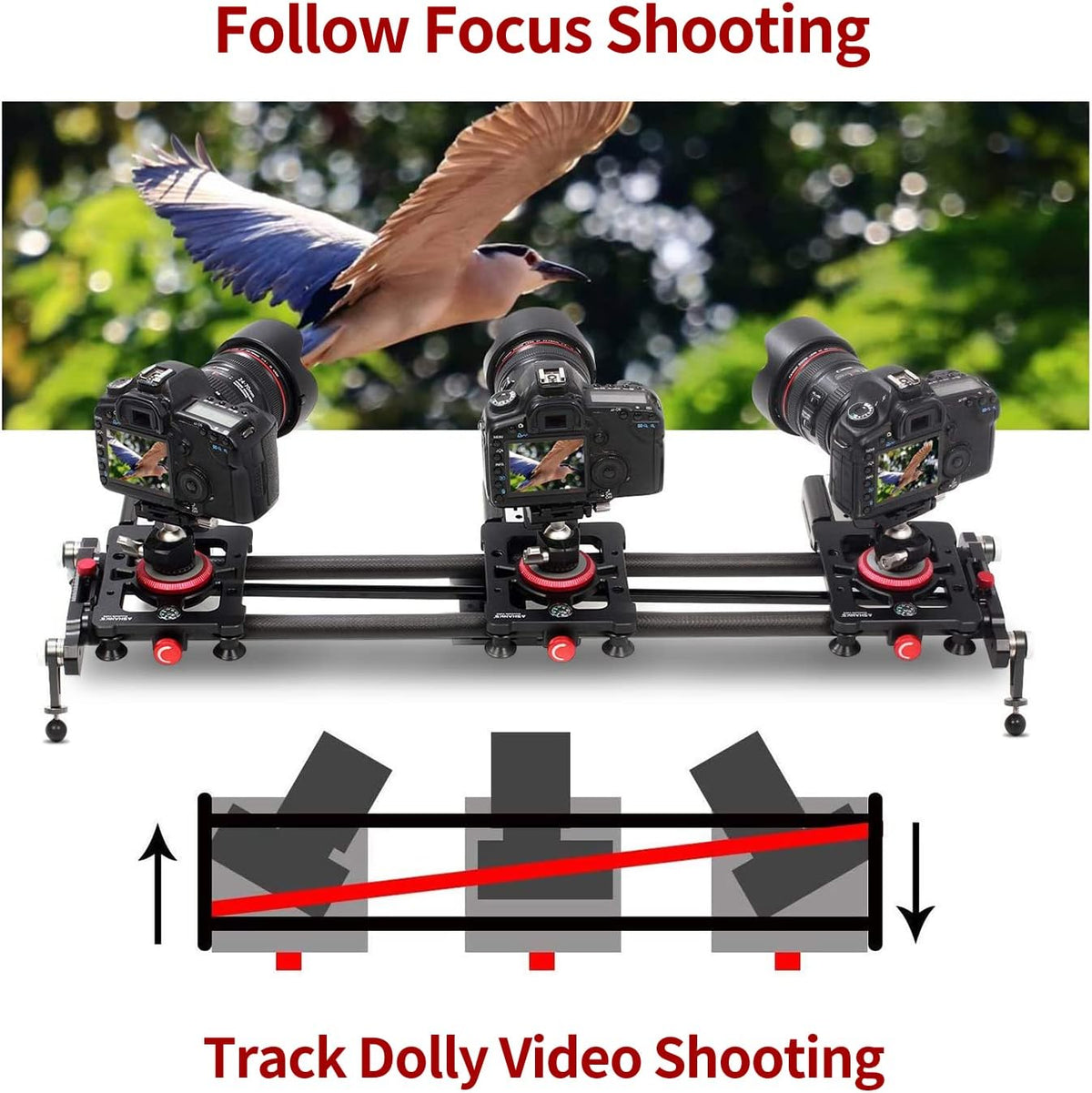Motorized Carbon Fiber Camera Slider I66309