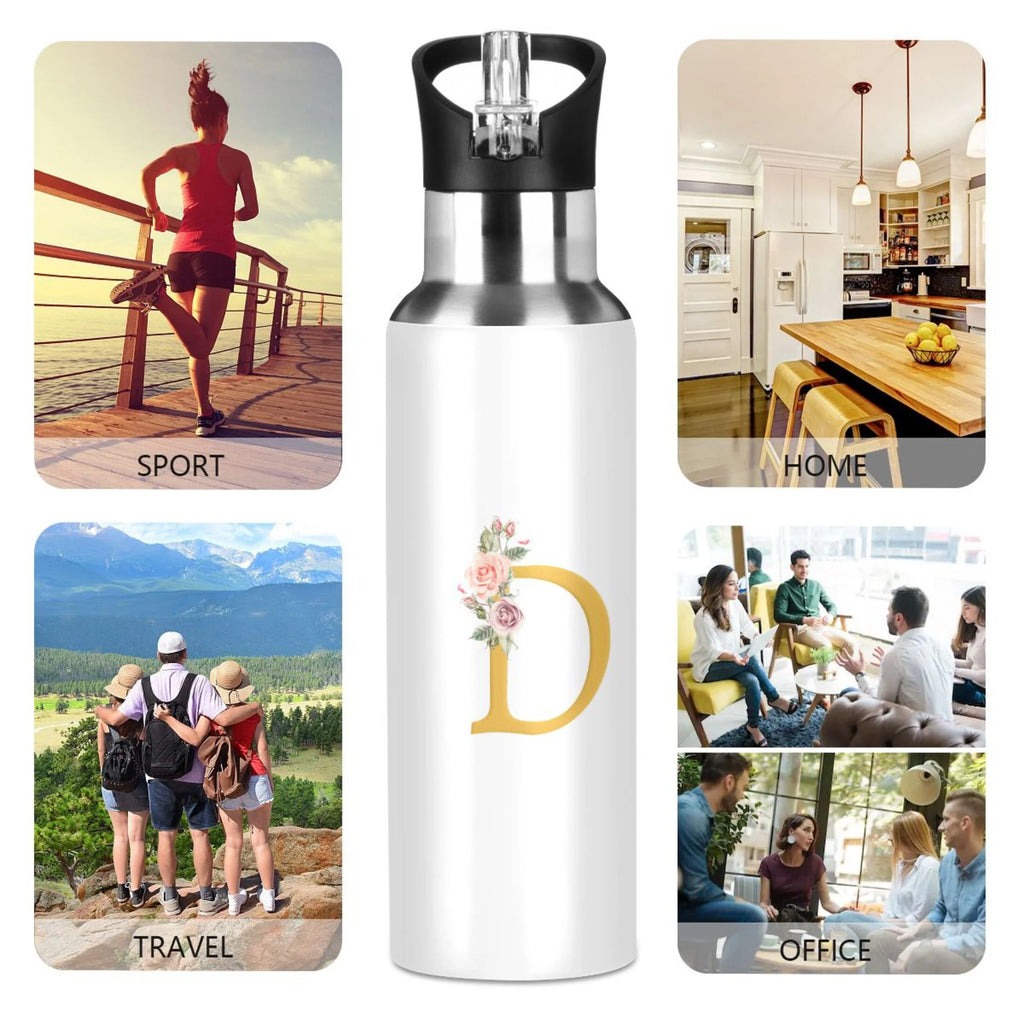 Stainless Steel Insulated Water Bottle with Straw Lid E835656