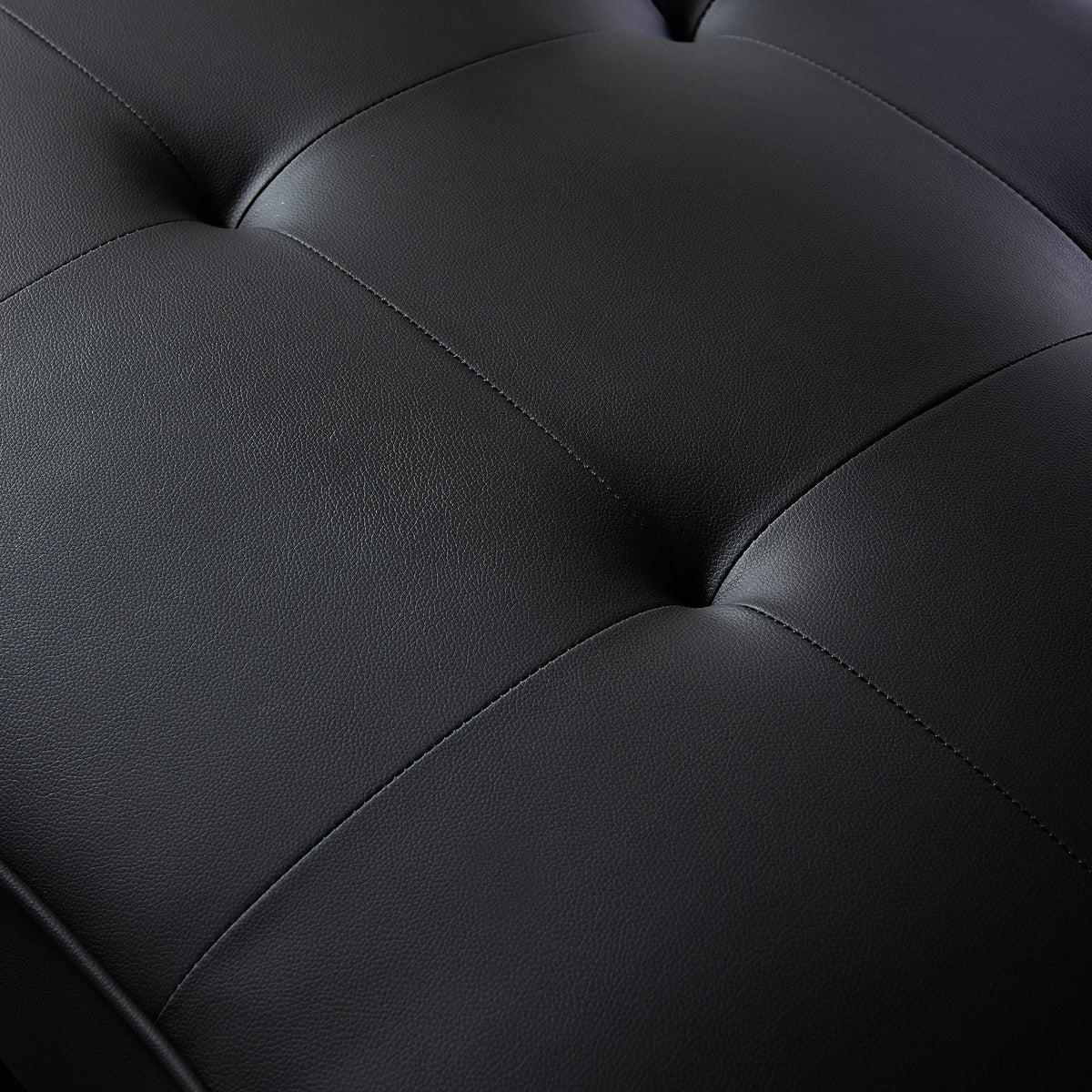 Black Pu Futon Sofa Bed S32518