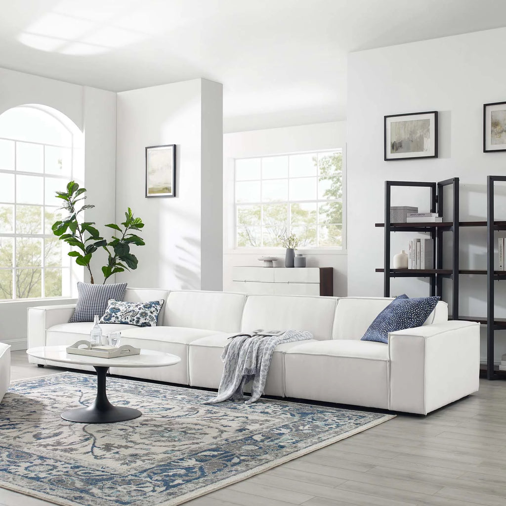 White 4-Piece Sectional Sofa Z73030