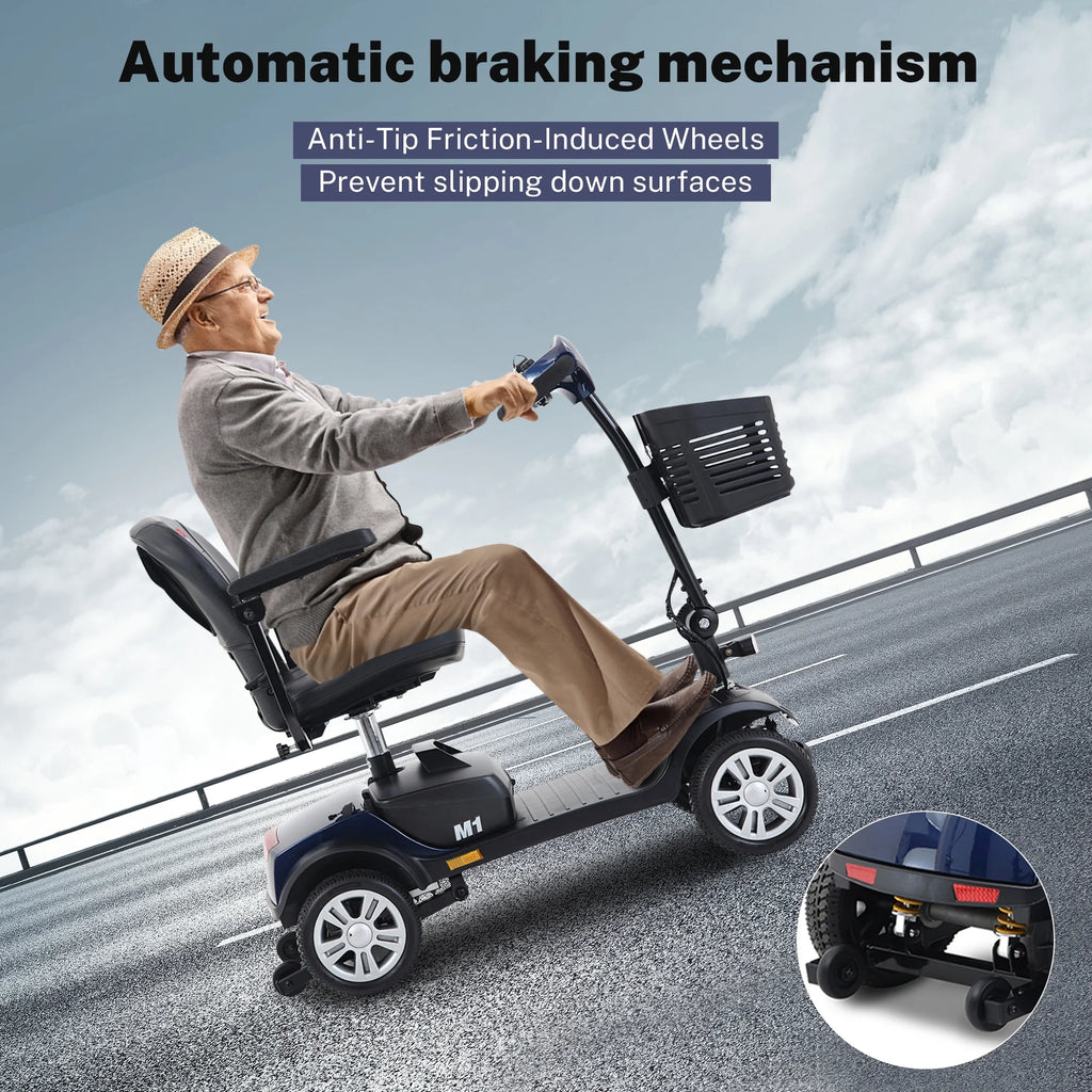 Blue 4 Wheel Mobility Scooter Z3368