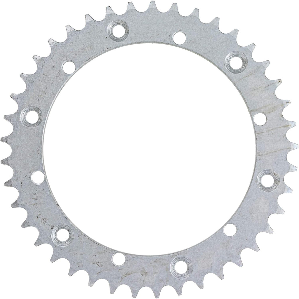 Drive Sprocket Chain Combo Front 14 Rear 41 Tooth 520NZ Standard 104 Links Pack of 2 Y4491
