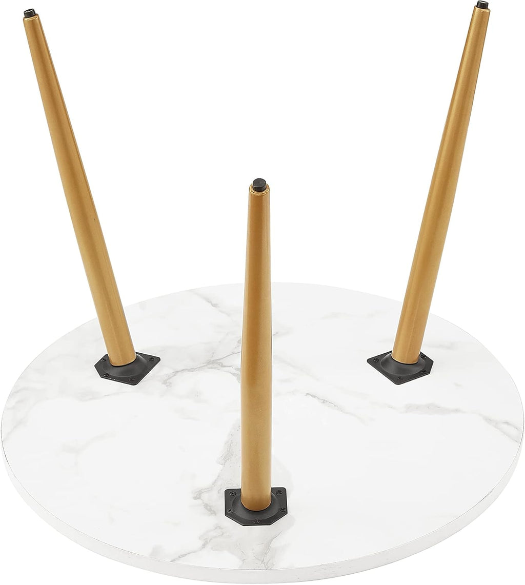 Nesting End Coffee Table Set of 2, White/Black X661
