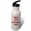 Red 21 oz Sports Water Bottle D5332