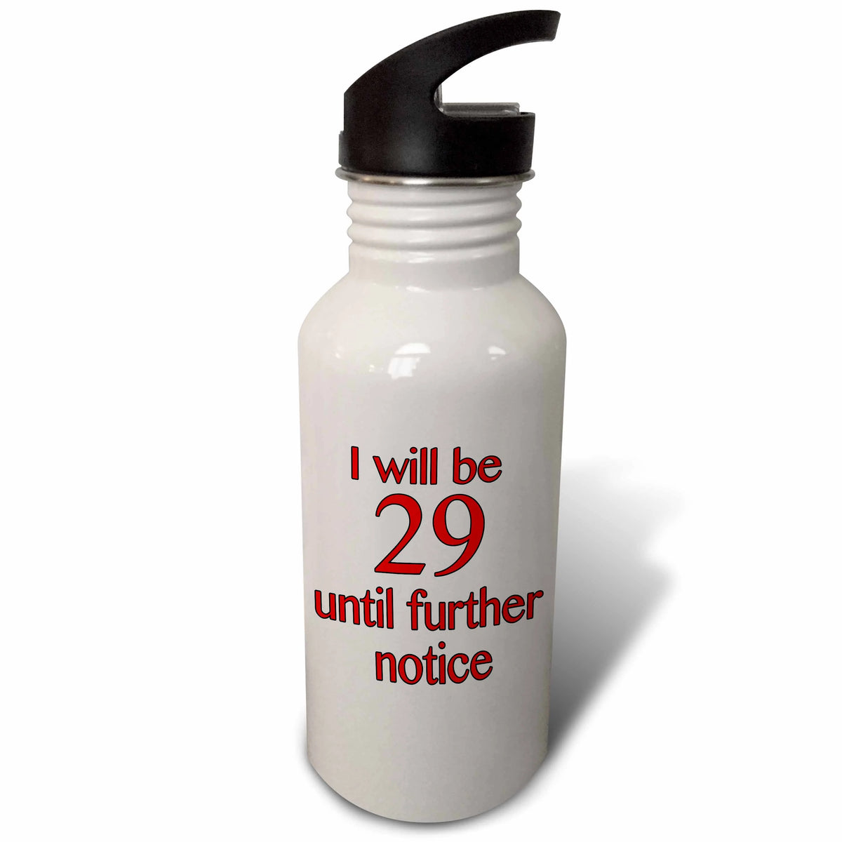 Red 21 oz Sports Water Bottle D5332